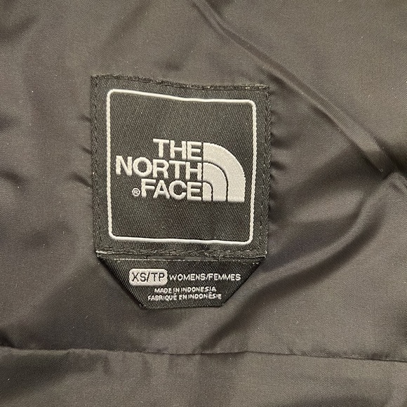 The North Face Puffer Vest Women's Xs Hooded 650 Down Gold Black - Picture 7 of 13